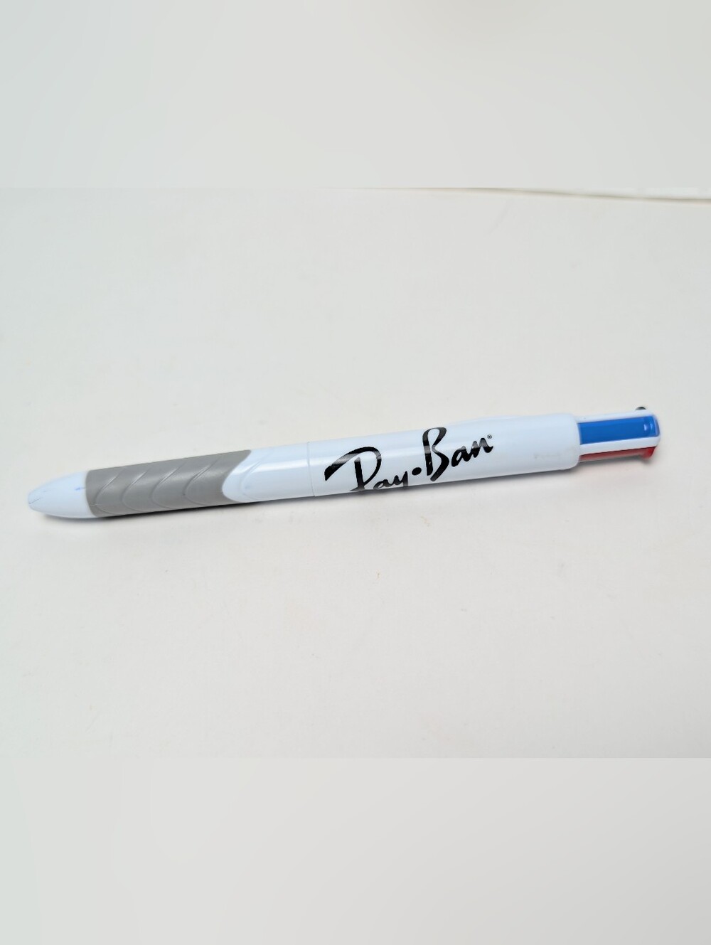 Ray-Ban White & Gray 4‎ color ballpoint pen (Visible Logo) Great Used Condition